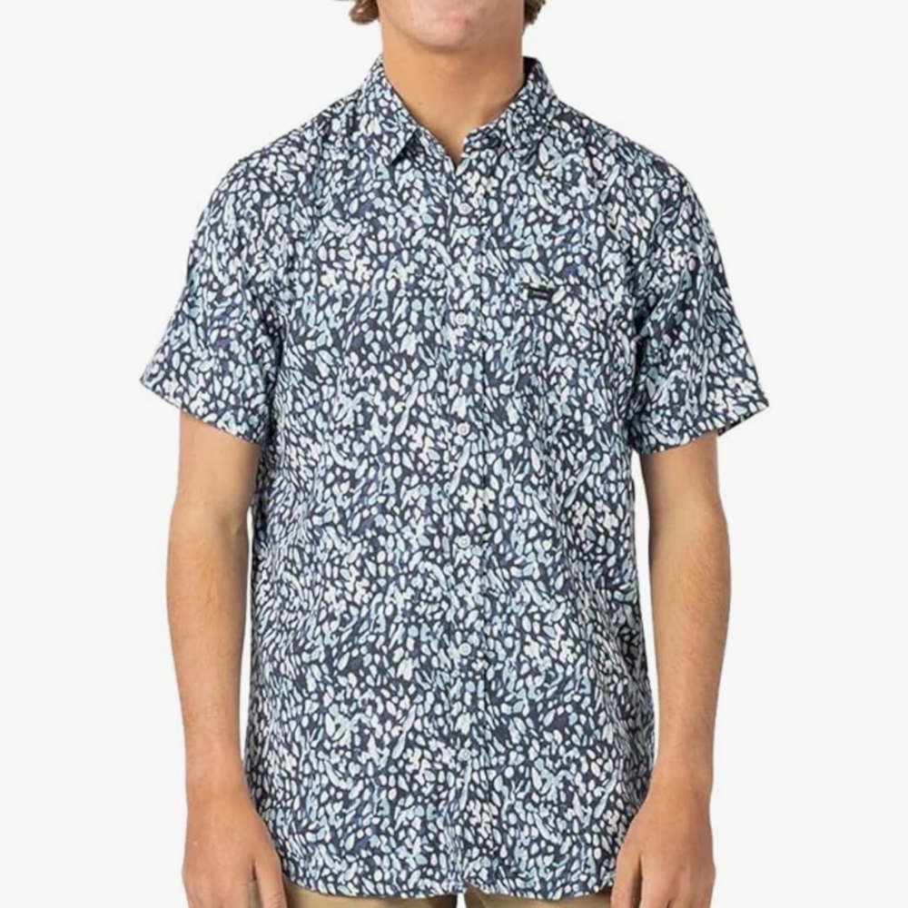 66. Rip Curl Motions Short Sleeve Woven | Color - Blue